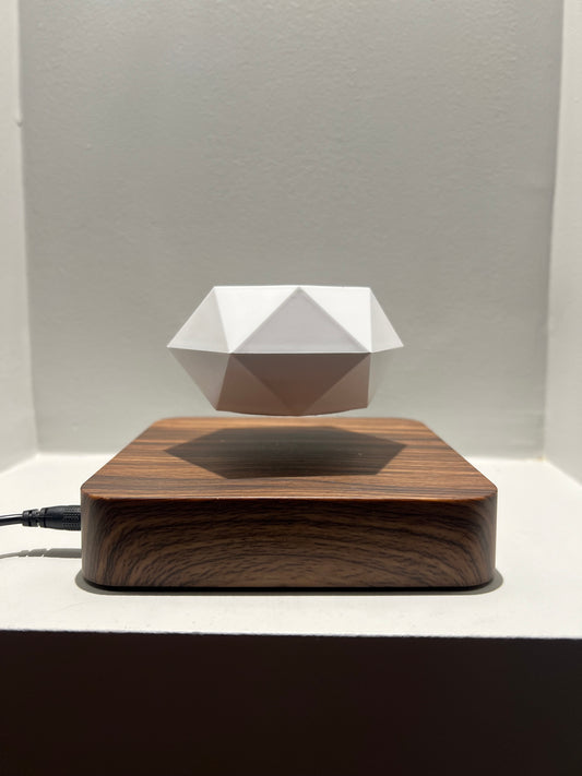 Half n Half Pearl Top Wood Base